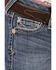 Image #2 - Ariat Girls' Medium Wash Eleanor Whipstitch Stretch Slim Bootcut Jeans, Indigo, hi-res