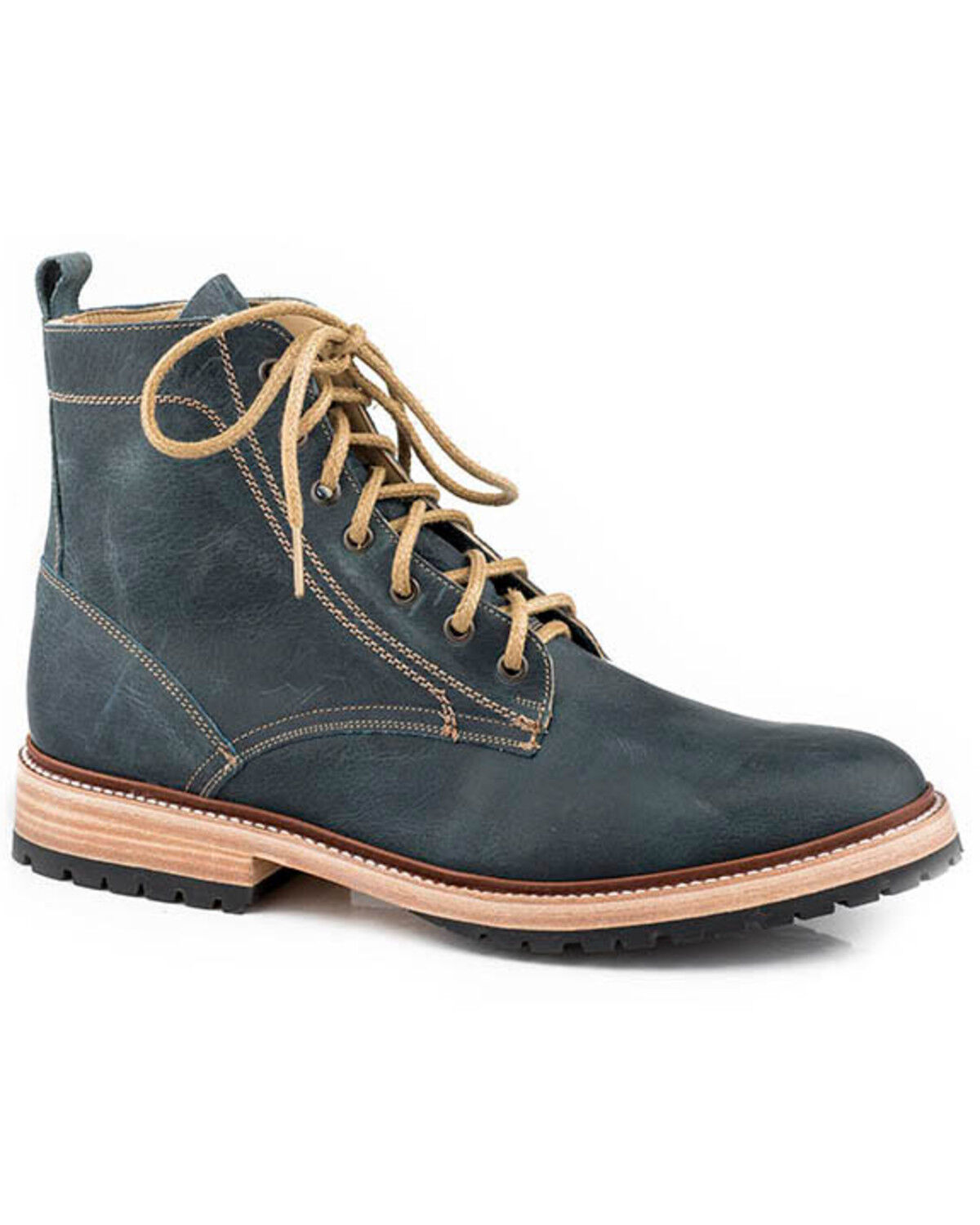 Image #1 - Stetson Men's Chukkah Casual Boots - Round Toe, Blue, hi-res