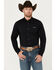 Kimes Ranch Men's Solid Long Sleeve Button Down Western Shirt, Black, hi-res
