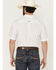 Image #4 - Ariat Men's Grant Geo Print Short Sleeve Button-Down Western Shirt - Big, White, hi-res