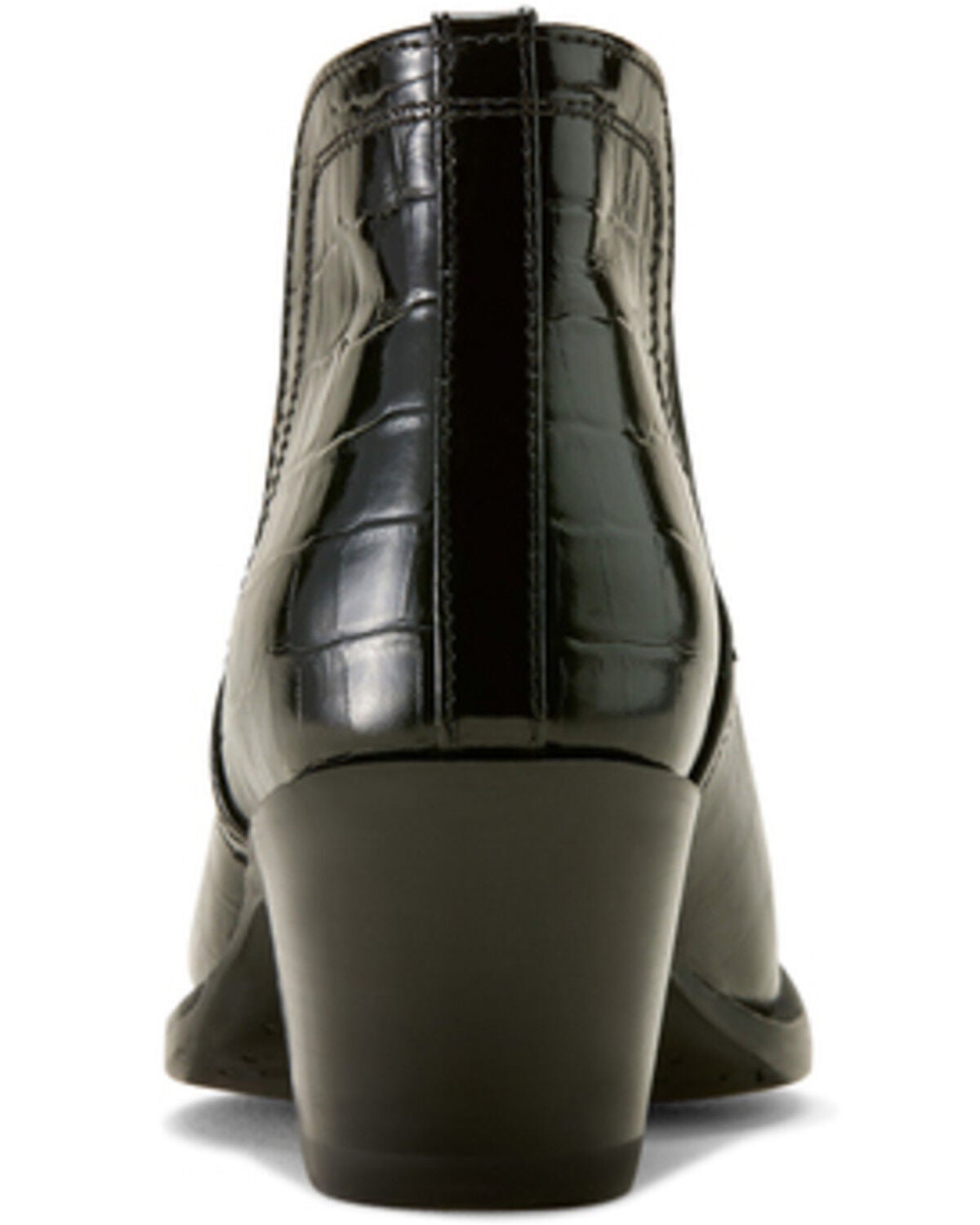 Image #3 - Ariat Women's Dixon Crocodile Print Western Booties - Snip Toe, Black, hi-res