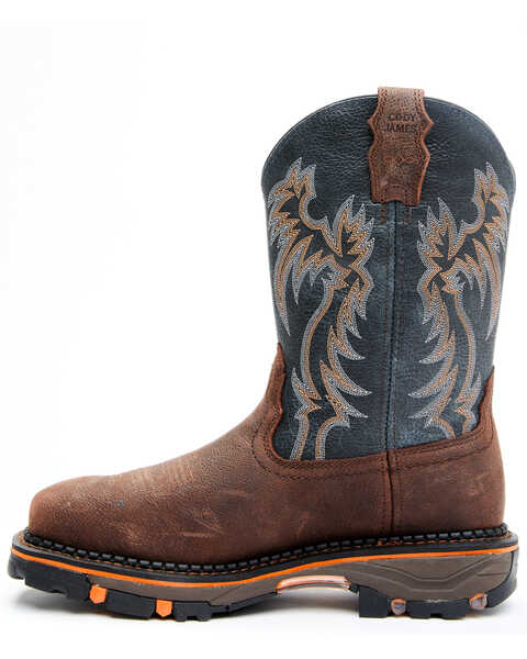 Image #5 - Cody James Men's Decimator Western Work Boots - Composite Toe, Brown, hi-res