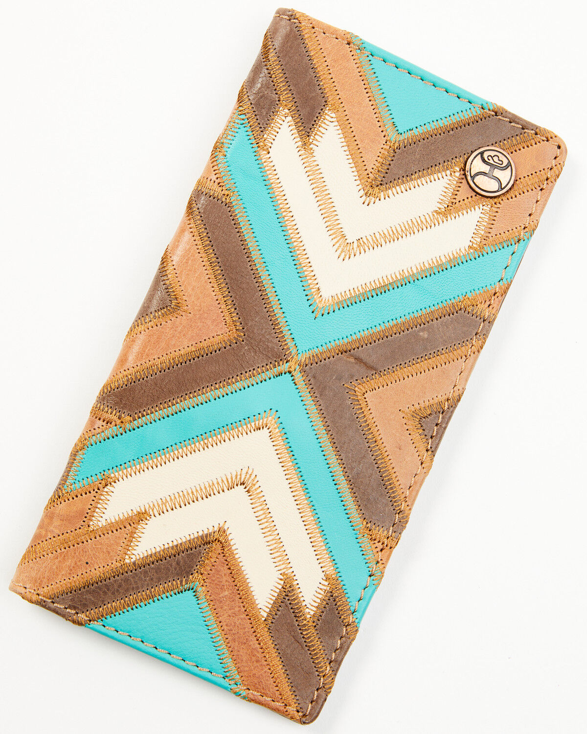 Image #1 - Hooey Men's Patchwork Rodeo Wallet, Brown, hi-res