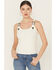 Image #2 - Idyllwind Women's Wylie Rib Knit Buckle Tank, Ivory, hi-res