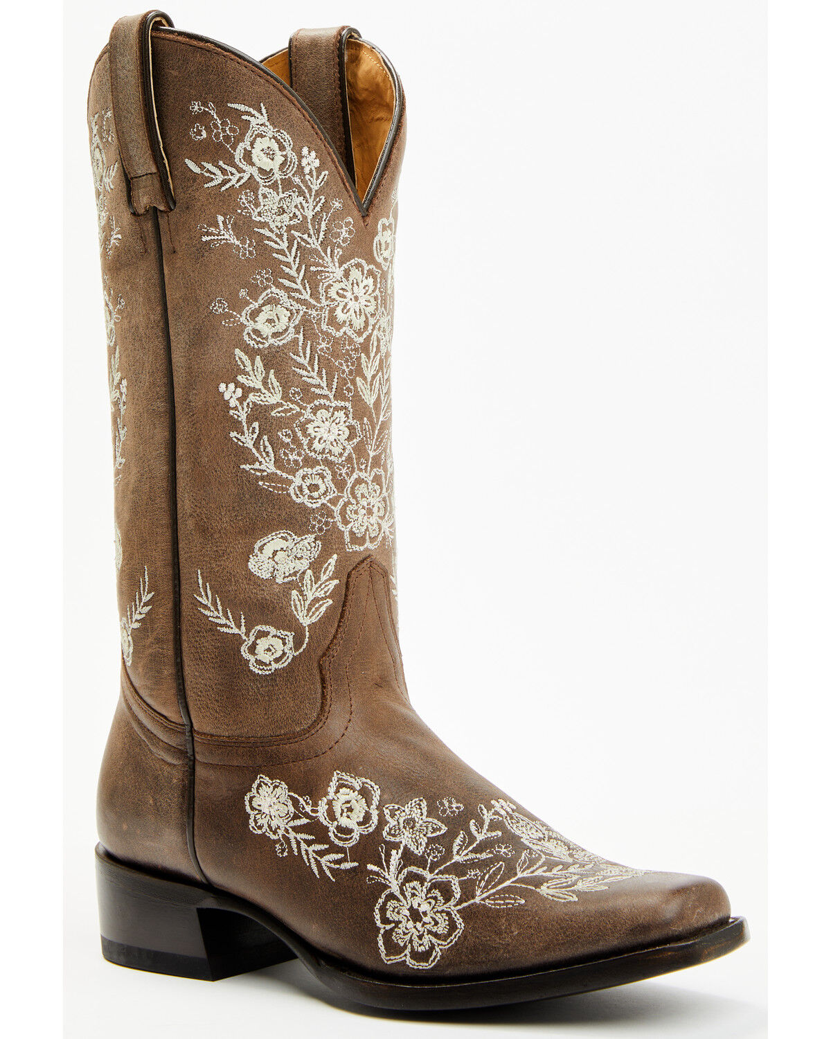 Image #1 - Shyanne Women's Wildflower Western Boots - Square Toe, Chocolate, hi-res