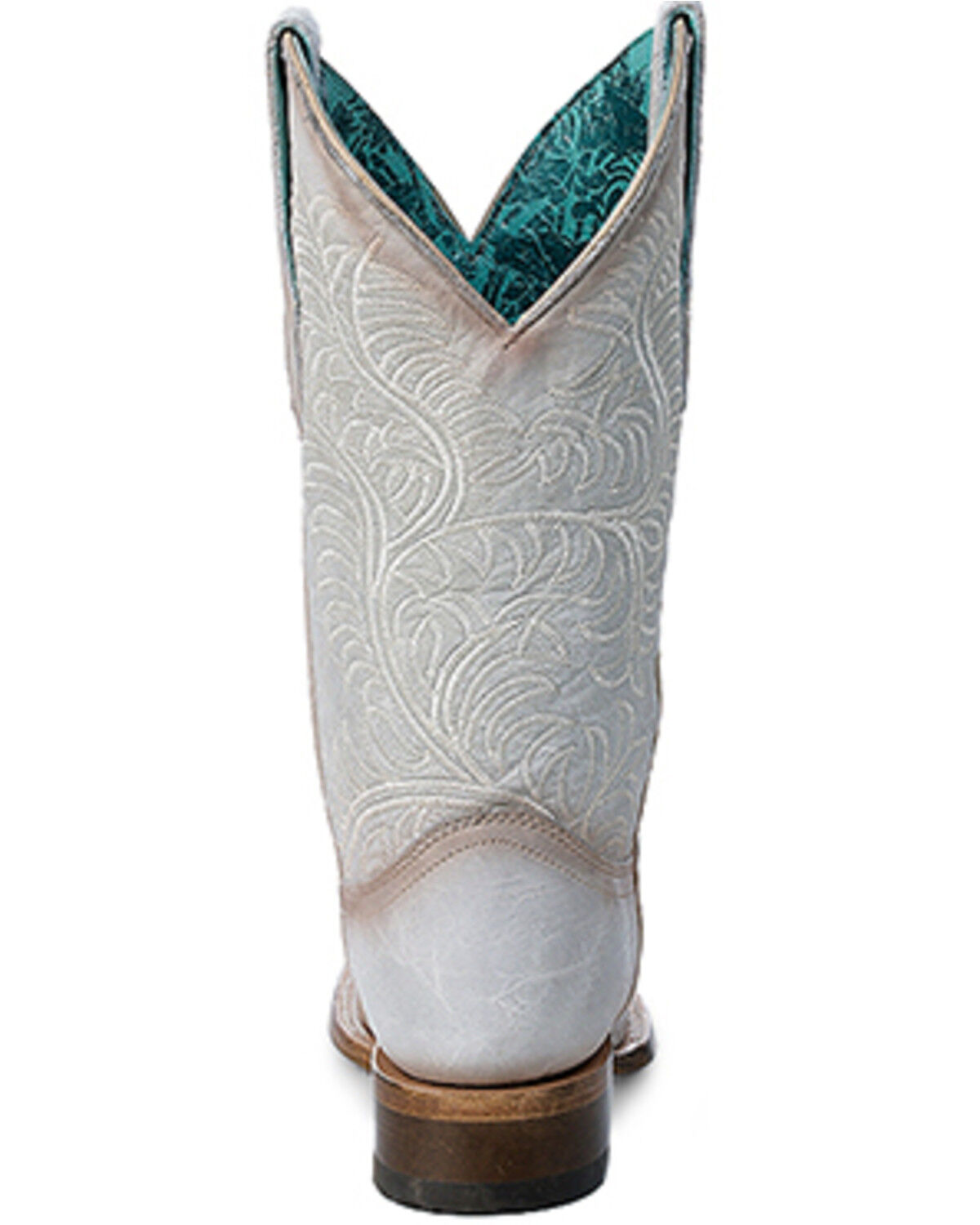 Image #4 - Corral Women's Embroidered Western Boots - Square Toe, White, hi-res