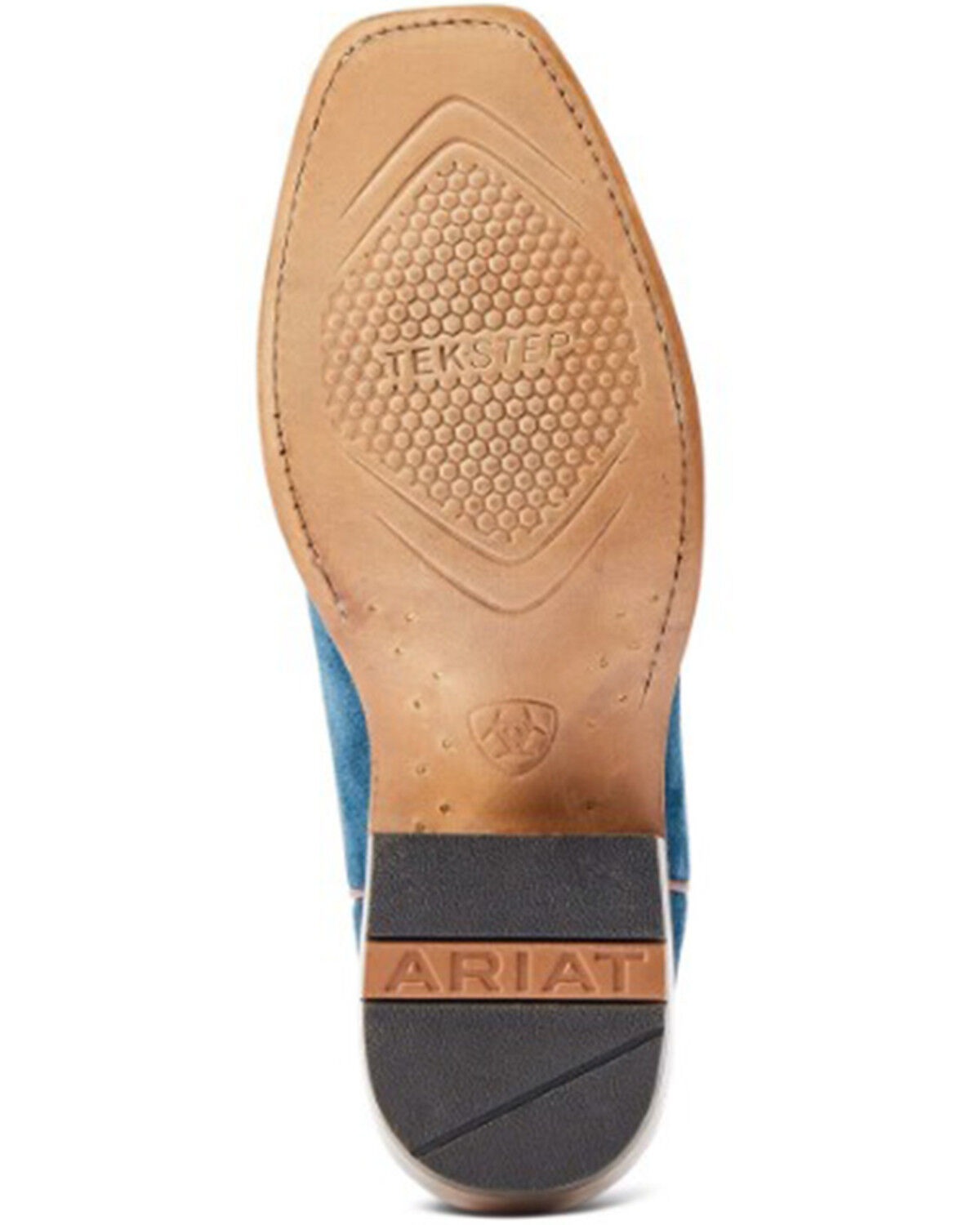 Image #5 - Ariat Men's Futurity Showman Roughout Western Boots - Square Toe, Navy, hi-res