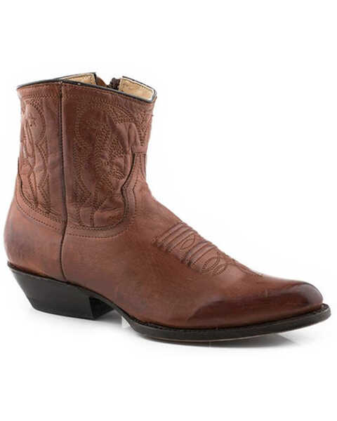 Image #1 - Stetson Women's Annika Cognac Western Boots - Pointed Toe, Brown, hi-res