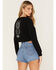 Image #4 - Shyanne Women's Celestial Long Sleeve Graphic Tee, Black, hi-res