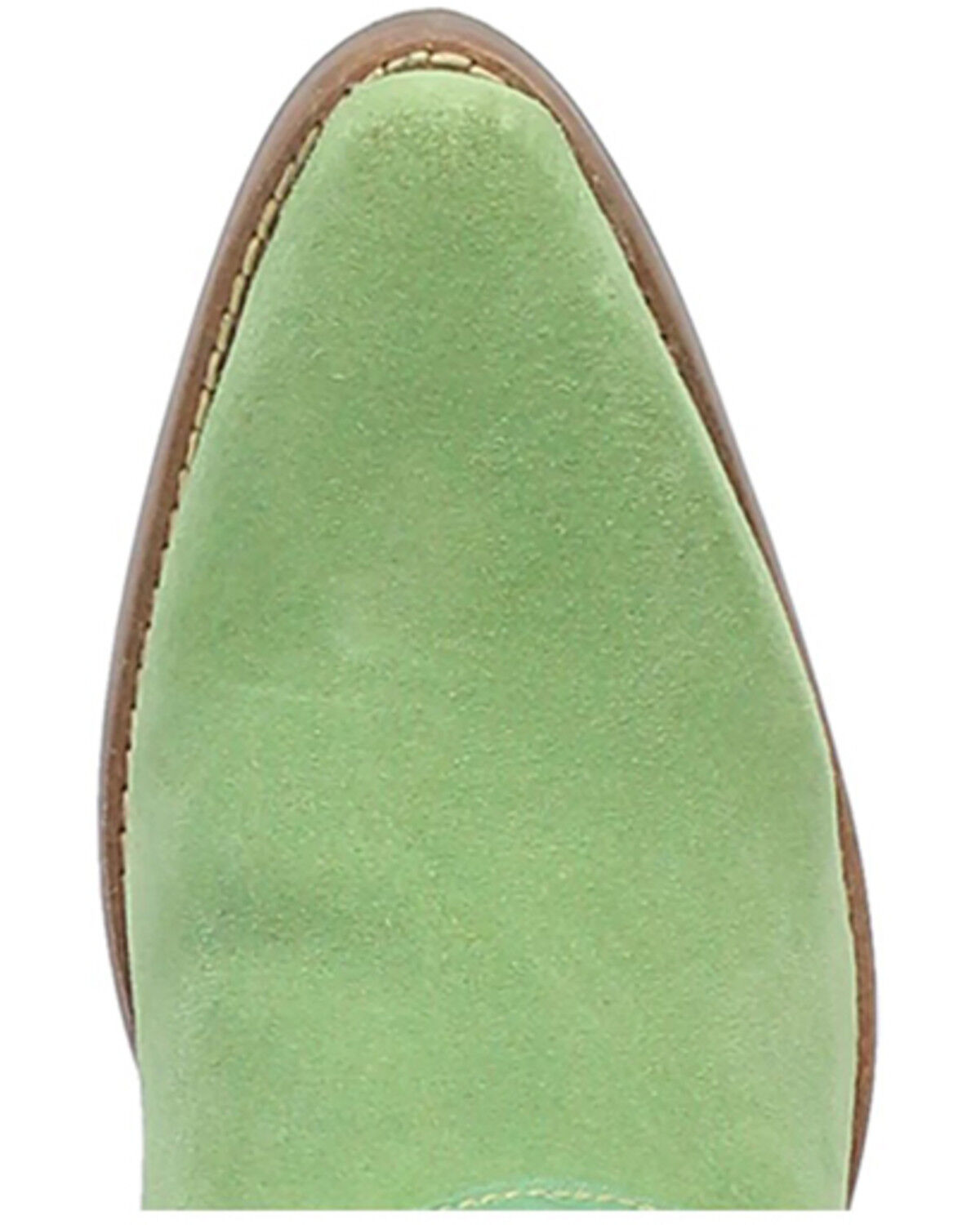 Image #6 - Dingo Women's Suede Bandida Western Booties - Round Toe, Moss Green, hi-res
