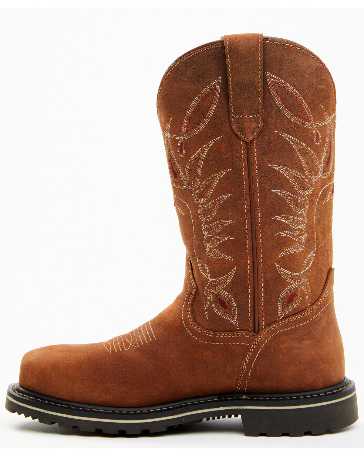 Image #3 - Shyanne Women's 11" Pull On Western Work Boots - Composite Toe, Brown, hi-res