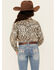 Image #4 - Cowgirl Hardware Girls' Leopard Print Long Sleeve Snap Western Shirt, Natural, hi-res