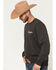 Image #4 - Wrangler Men's Steerhead Graphic Crewneck Sweatshirt, Black, hi-res
