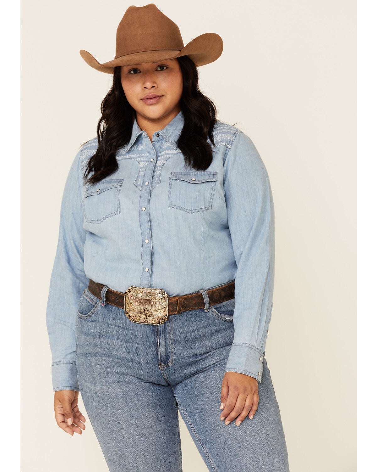 plus size western tops