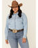 Ariat Women's Indigo R.E.A.L. Fierce Long Sleeve Shirt - Plus, Blue, hi-res
