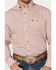 Image #2 - George Strait by Wrangler Men's Geo Print Long Sleeve Button-Down Western Shirt, Red, hi-res