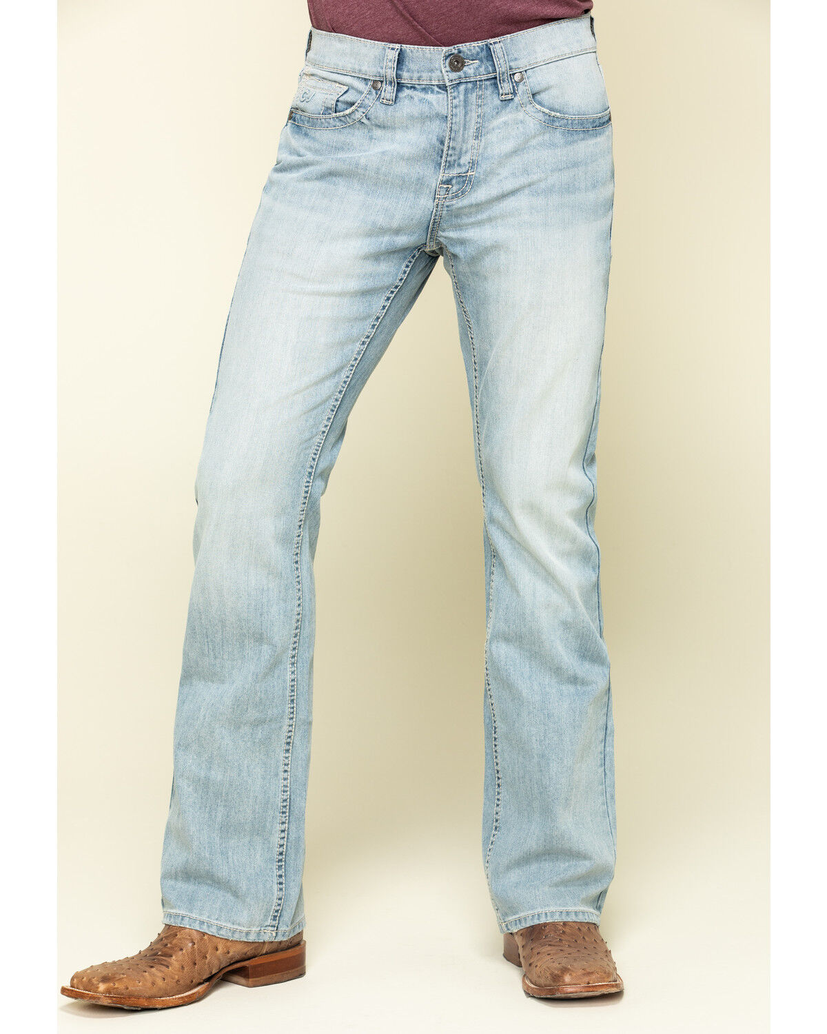 mens slim fit bootcut jeans stretch