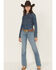 Image #1 - Wrangler Women's Medium Wash Mid Rise Willow Ultimate Riding Bootcut Stretch Denim Jeans, Medium Wash, hi-res