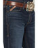 Image #2 - Ariat Men's M8 Langston Brock Dark Wash Slim Straight Stretch Denim Jeans, Dark Wash, hi-res
