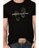 Cody James Men's Boot Prints Graphic Short Sleeve T-Shirt , Black, hi-res