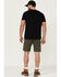 Image #3 - ATG by Wrangler Men's All-Terrain Deep Olive Asymmetric Cargo Shorts , Olive, hi-res