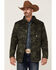 Image #1 - Rock & Roll Denim Men's Camo Print Twill Puffer Snap-Down Shirt Jacket, Olive, hi-res