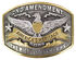 Image #1 - Cody James Men's Right To Bear Arms Buckle, Silver, hi-res