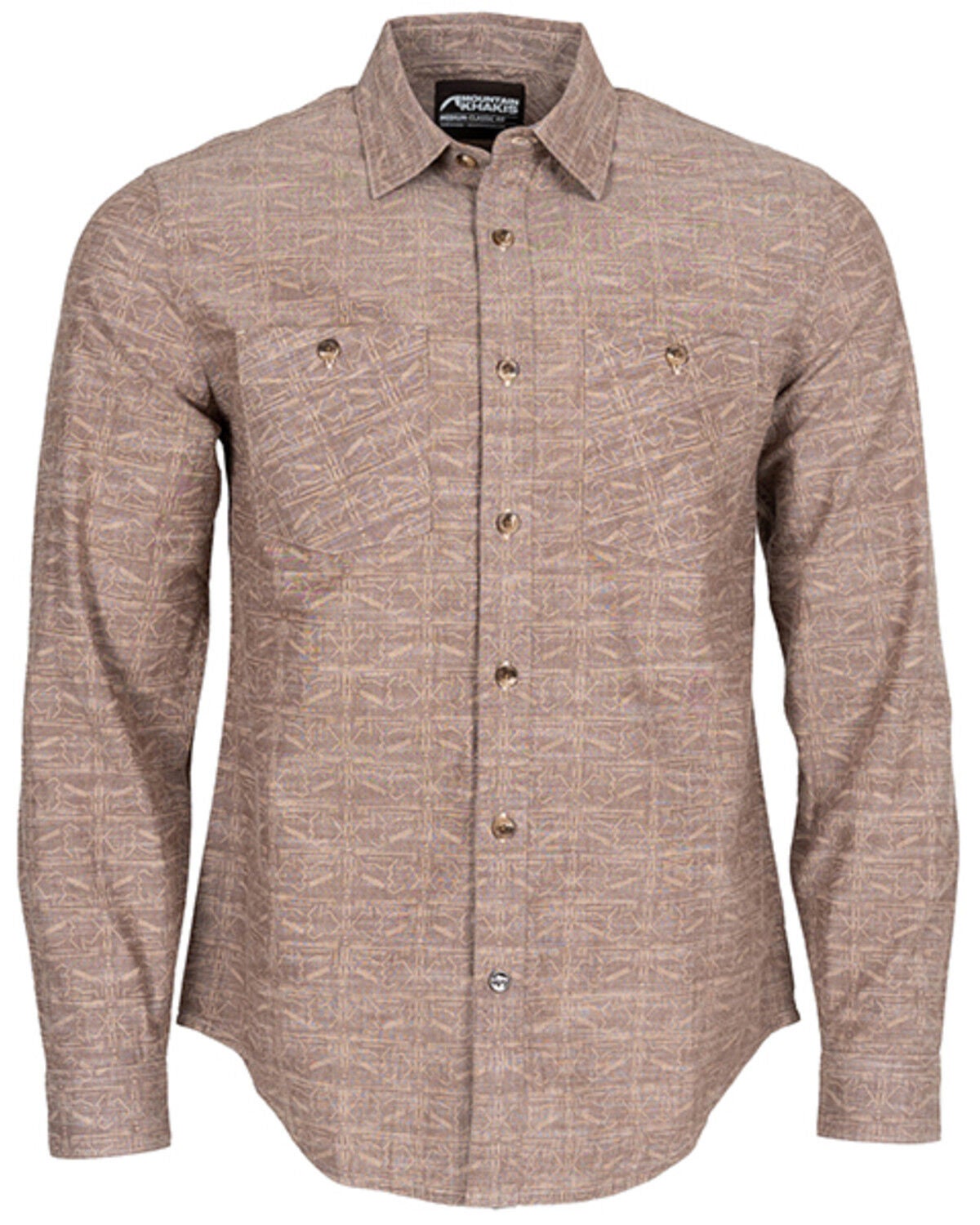Mountain Khakis Men's Bison Etch Shirt, Brown, hi-res