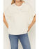 Image #3 - Blended Women's Studded Poncho Tee, White, hi-res