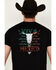 Image #4 - Cowboy Hardware Men's Viva Mexico Steer Head Short Sleeve Graphic T-Shirt , Black, hi-res