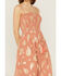 Z&L Women's Sophia Paisley Print Smocked Sleeveless Maxi Dress, Mauve, hi-res