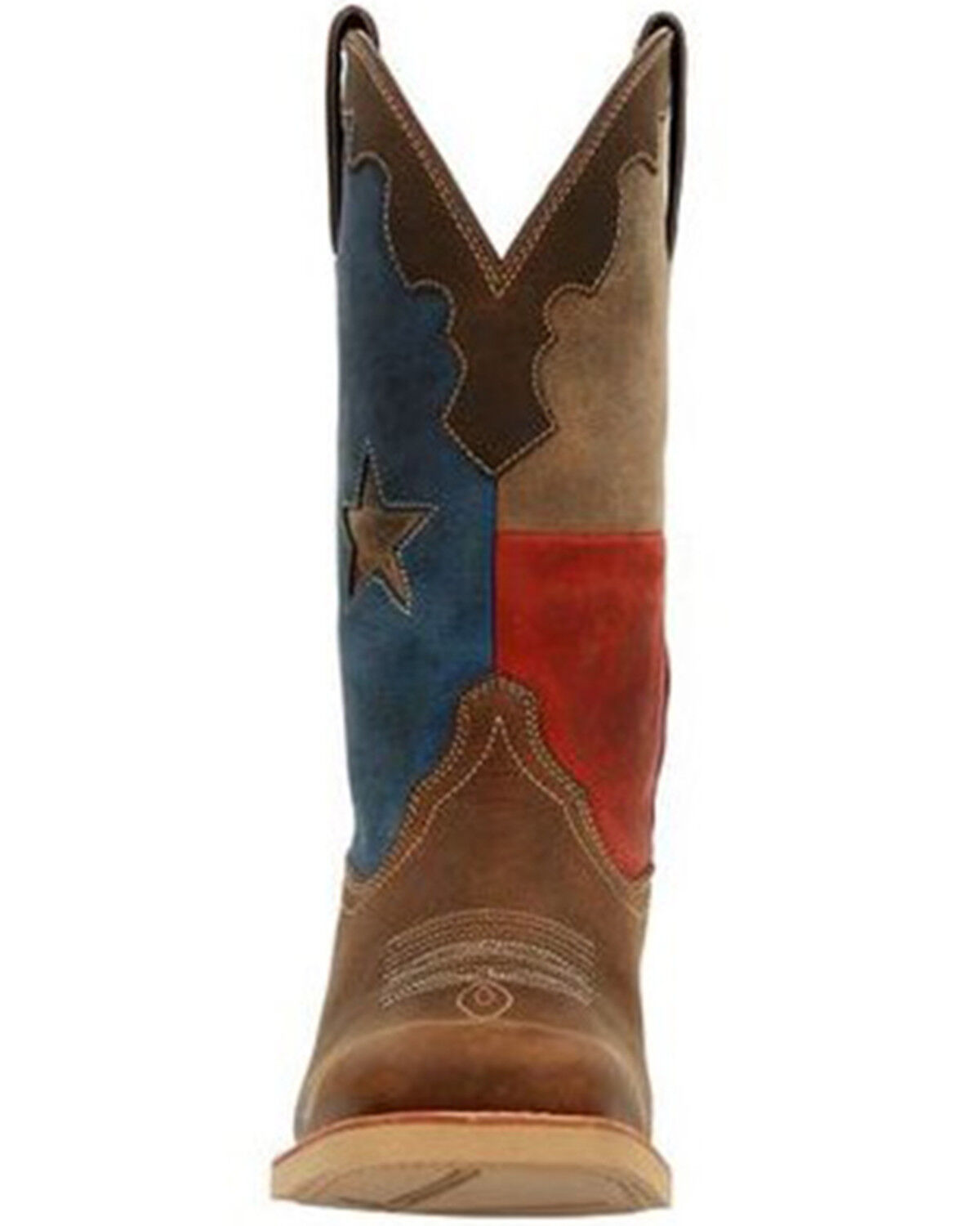 Image #4 - Durango Men's Rebel Pro Texas Flag Western Boots - Broad Square Toe, Tan, hi-res