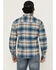 Image #4 - Dakota Grizzly Men's Briggs Plaid Print Long Sleeve Button-Down Flannel Shirt, Blue, hi-res