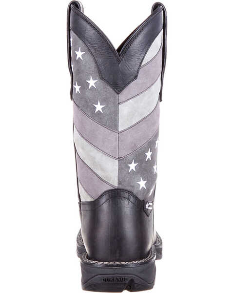 Durango Men's Rebel Faded Flag Western Performance Boots - Broad Square Toe , Black, hi-res