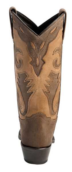 Abilene Women's Sage Inlay Western Boots - Pointed Toe, Distressed, hi-res