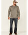 Moonshine Spirit Men's Light Brown Upper Lodge Long Sleeve Henley Pocket T-Shirt, Brown, hi-res