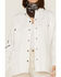Revel Women's Happy Face Snap Shacket, White, hi-res