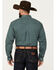 Image #4 - Cinch Men's Geo Print Long Sleeve Button-Down Western Shirt, Dark Green, hi-res