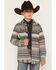 Image #1 - Cody James Boys' Cowpoke Serape Striped Shirt Jacket, Charcoal, hi-res