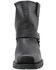 Image #4 - RideTecs Men's 7" Zipper Western Boots - Square Toe, Black, hi-res