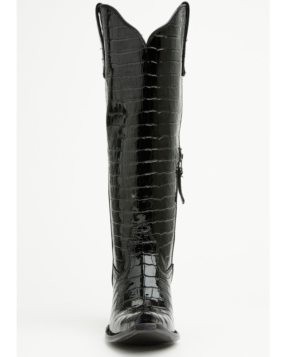Image #4 - Ariat Women's Casanova Crocodile Print Tall Western Boots - Snip Toe, Black, hi-res