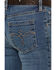 Image #4 - Shyanne Girls' Cimarron Twisted Side Seam Flare Stretch Denim Jeans, Medium Wash, hi-res