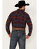 Cody James Men's Fire Water Southwestern Print Long Sleeve Pearl Snap Western Shirt - Tall, Grey, hi-res
