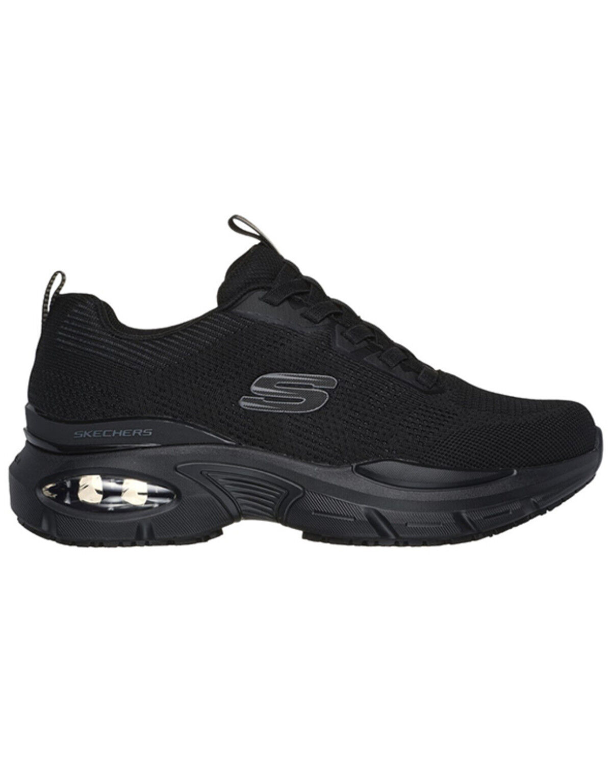 Image #1 - Skechers Men's Skech-Air Ventura Work Shoes - Round Toe, Black, hi-res