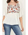 Image #3 - Shyanne Women's Embroidered Crinkle Tunic, Ivory, hi-res