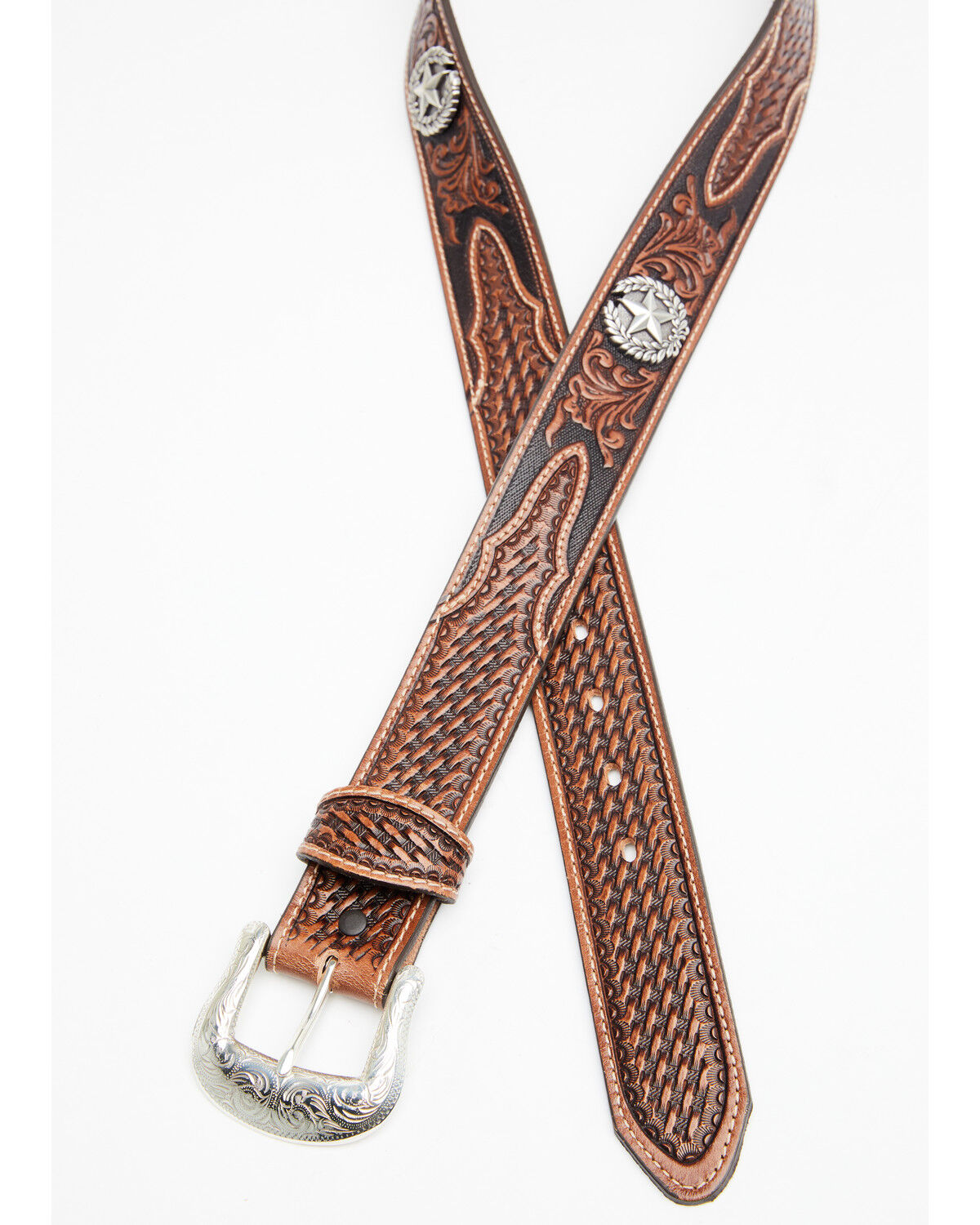 Image #2 - Justin Men's San Jacinto Western Belt, , hi-res