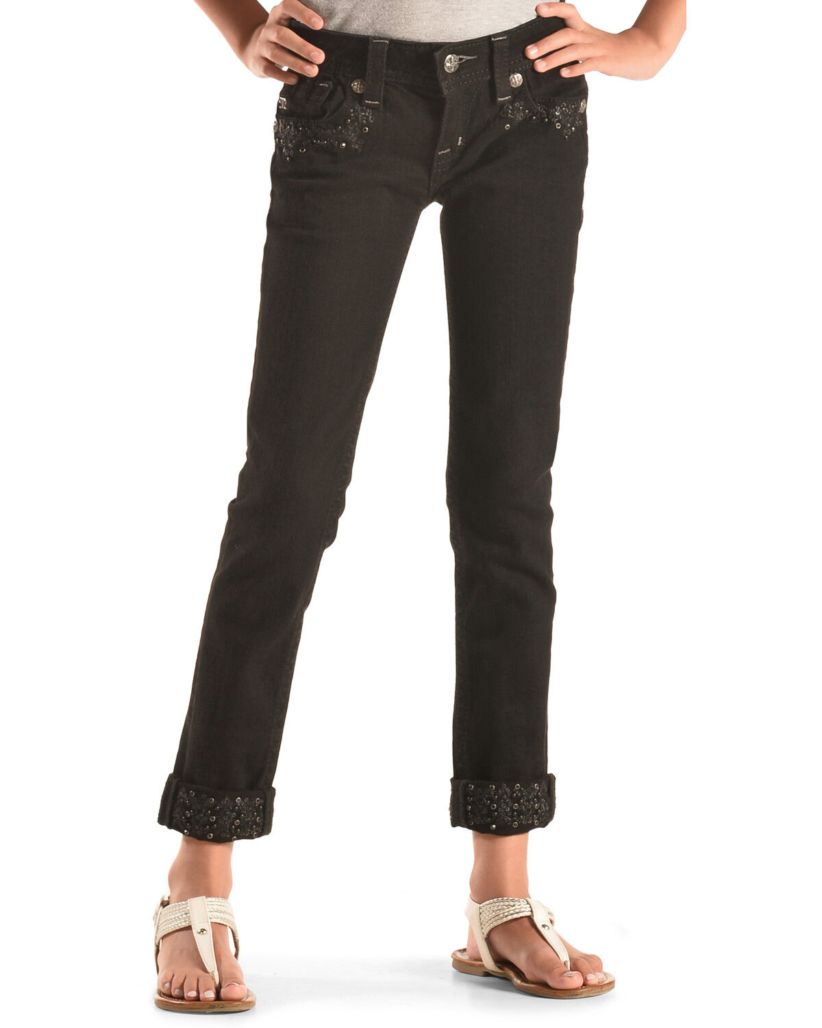 next girls black jeans