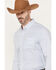 Image #2 - Ariat Men's Medallion Stretch Modern Fit Button-Down Long Sleeve Western Shirt, White, hi-res