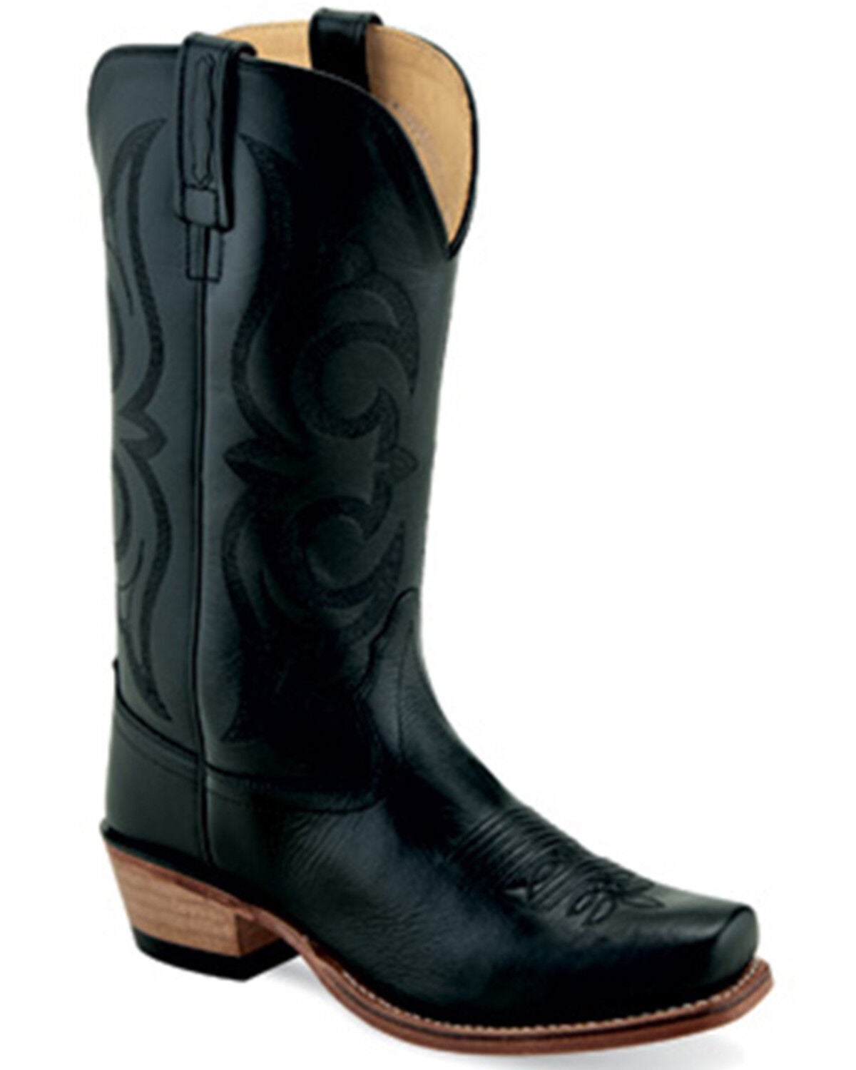 Old West Women's Western Boots - Square Toe, Black, hi-res