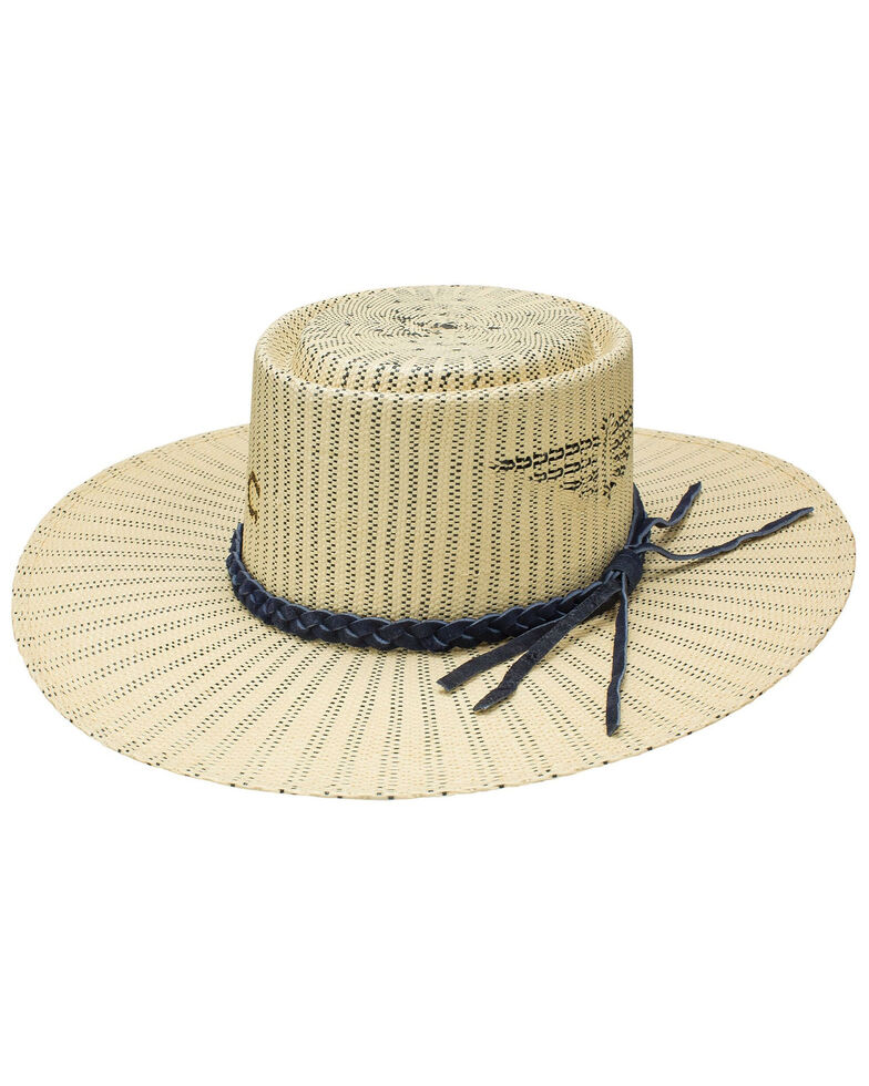 Charlie 1 Horse Women's Sunset Strip Western Fashion Straw Hat , Wheat, hi-res